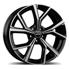 CERCHIO IN LEGA PER VOLKSWAGEN TAIGO 7,5J18" 5X100 38 57,10 GMP MENTOR BLACK DIA