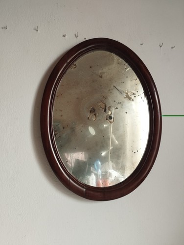 Specchio ovale arte povera - in,