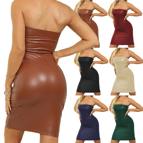 Abito donna sexy ecopelle