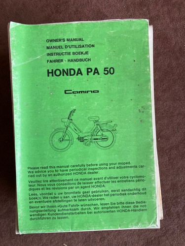 Manuale guida honda pa50 - guida,