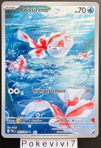 Carte pokemon poissirene - carte,
