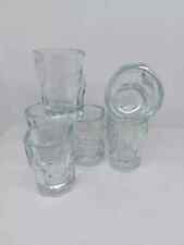 BRANCAMENTA 6 BICCHIERI EFFETTO GHIACCIO GLASS BRANCA MENTA SCULTURA