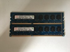 KIT MEMORIE RAM 2 x 4 GB = 8 GB DDR3 HYNIX PC3 10600U 1333 MHz 240 PIN DESKTOP