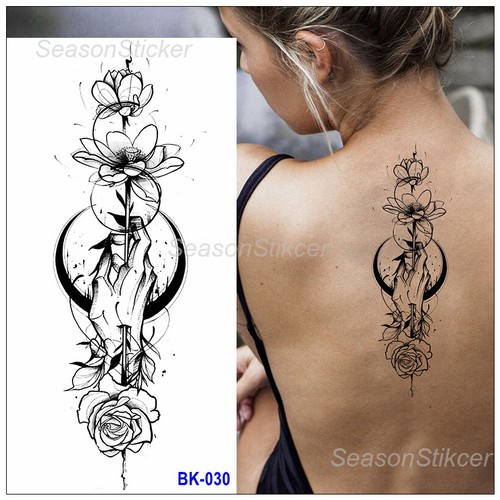 Tatuaggio rosa loto fiore - tatuaggio,