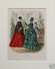 Moda Francese French Fashion Stampa antica