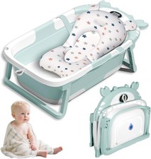 Vaschetta Bagnetto Neonato Pieghevole, Con Termometro