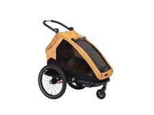 XLC Rimorchio bici per bambini, 20" MonoS marigold/antracite