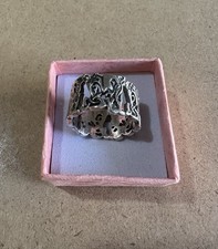 Anello Fascia Etnica Spessa Argento 925 9.1GR 18MM