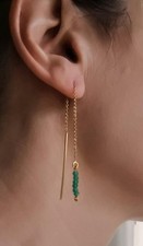 Orecchini con filo d'oro fatti