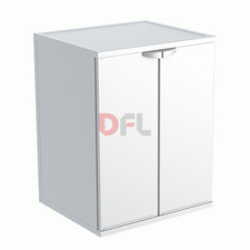 Mobile Coprilavatrice in pvc con ante - bianco