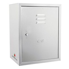 CONTATORE ITALIA Cassetta GAS Acciaio INOX Aperta Posteriormente Completa di Chi
