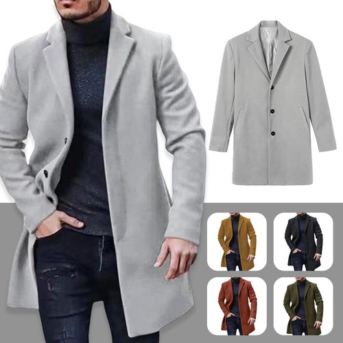 Trench cappotto uomo lana