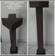 Lampioncino Da Giardino H 1metro marrone