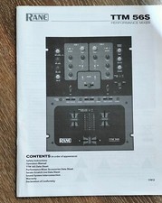 Manual Rane TTM 56S original