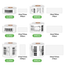 Etichette Label Compatibili per Dymo 99012 99014 11354 Labelwriter 450 400 Turbo