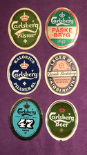 Birra Carlsberg - lotto 6 etichette rare perfette