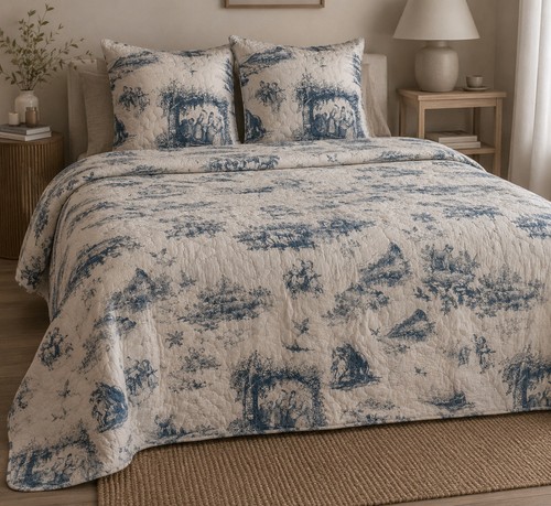 Magnifique boutis toile - , de