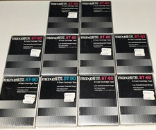 MAXELL SEALED HI-FI STEREO 8-TRACK 11 TAPE LOT 8T-90 8T-60 MIN CARTRIDGE BLANK
