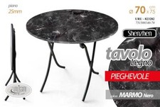 Tavolo tondo pieghevole - tondo,