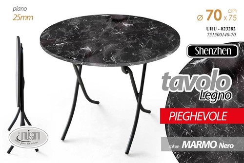 Tavolo tondo pieghevole - tavolo,