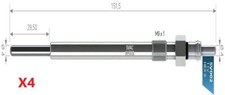 4 X SVAC HEATER GLOW PLUGS FOR