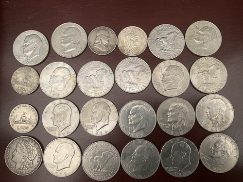 Monete argento dollari - 19,
