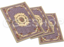 TRIS CAMERA DA LETTO SCENDILETTO 3 TAPPETI CINIGLIA CLASSICO LILLA