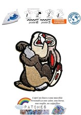 patch coniglio Disney Tamburino Thumper Tippete Bambi toppa termoadesiva iron on