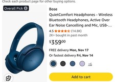 Bose QuietComfort Cuffie