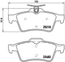 BREMBO P 61 110 Kit pastiglie