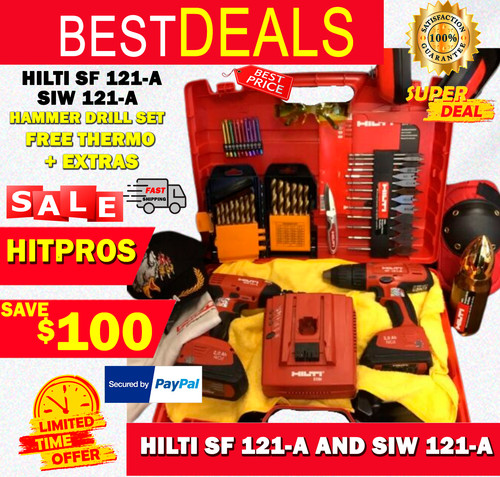 Hilti drill set 121 - 121-a,