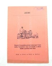 FALCIATRICE AEBI  MANUALE