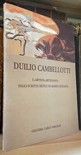 Duilio Cambellotti negli scritti di Mario Quesada Roma Galleria Carlo Virgilio