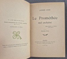 André GIDE "Le Prométhée