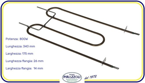 Resistenza inferiore 800w - resistenza,