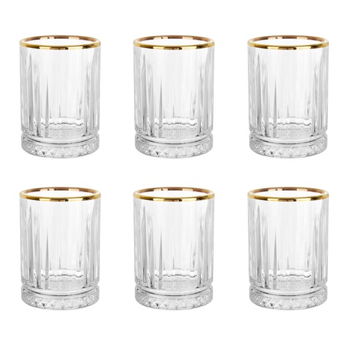 Set bicchieri liquore bordo - set,