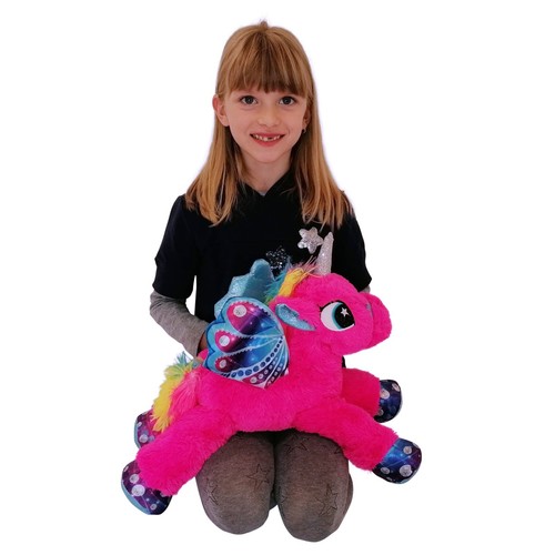 Peluche unicorno rosa - rosa, 50cm