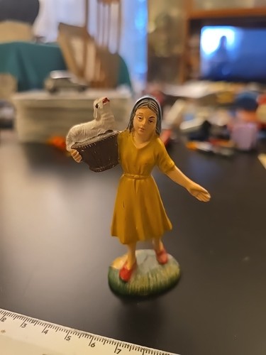 Personaggio presepe vintage - personaggio,