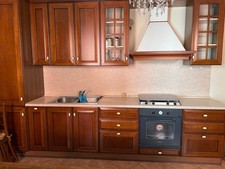 Cucina Arrex classica lineare in noce completa di elettrodomestici 