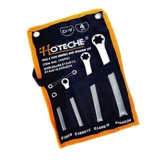 CHIAVI TORX COMBINATE FEMMINA SET 4pz MISURE DA E6 A E24 POLIGONALE