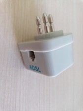 SPINA TRIPOLARE TELEFONO DOPPIA PRESA TELEFONICA CAVO Plug 6P/4C TELECOM RJ11 IT