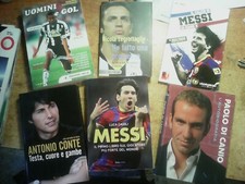 6 LIBRI : ANTONIO CONTE + MESSI + LE GROTTAGLIE + UOMINI E GOL + PAOLO DI CANIO 