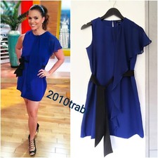 ZARA ABITO CORTO BLU ELETTRICO