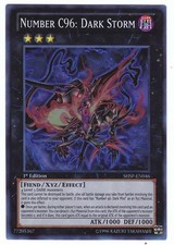 YUGIOH • Numero C96 Tempesta Oscura • 1ª ED CARTA SUPER RARA • SHSP-EN046 96