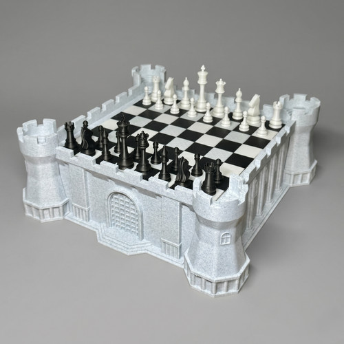 Scacchiera medievale completa - scacchiera,