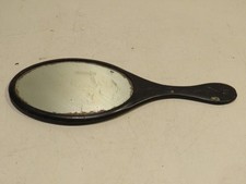 antico SPECCHIO DA COMO CAMERA IN BACHELITE con decoro a rilievo vintage per