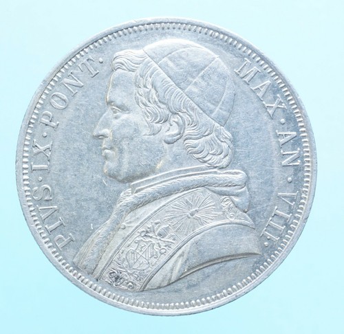 Pio scudo 1853 - pio, ix