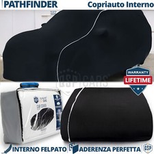 TELO COPRIAUTO Interno Per Nissan Pathfinder Felpato Traspirante Nero Garanzia A