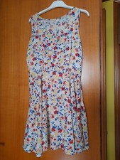 Vestito a fiori smanicato tg. S