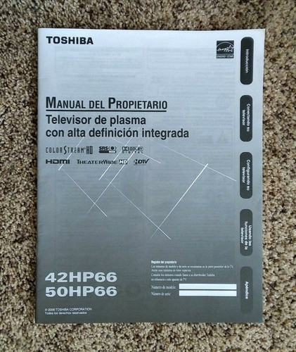 Toshiba manuale uso tv al - d'uso,
